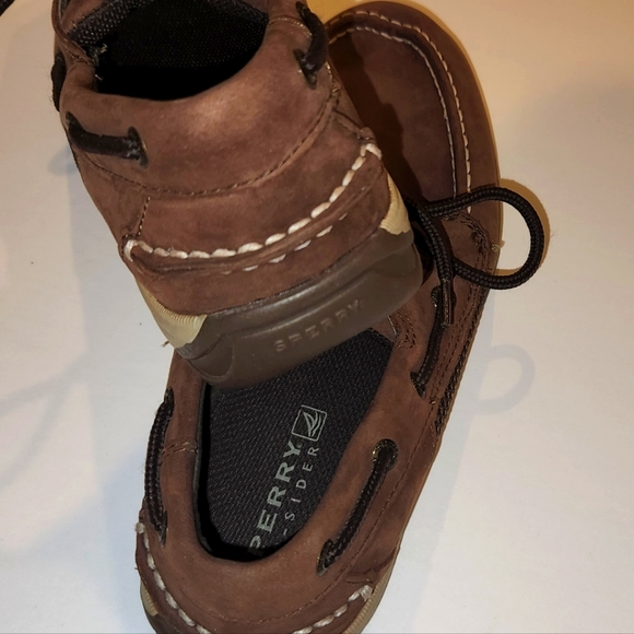 Sperry Top-sider Intrepid shoe. Big boys Sz 5. Brown. Style # YB25328A $20 NWOT. - Picture 8 of 11